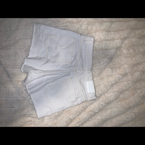 Zara White High Rise Denim Short - Picture 3 of 5